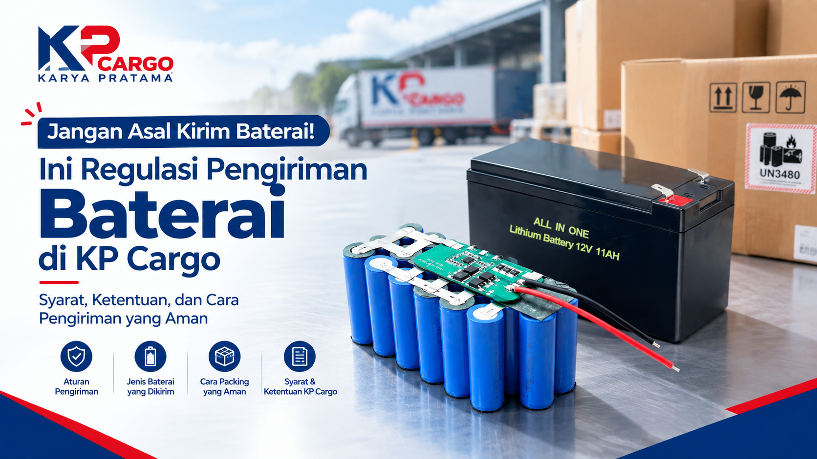 regulasi kirim baterai di KP Cargo